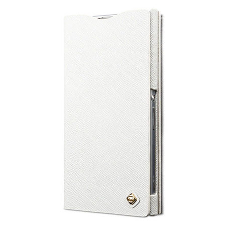 Funda para el Sony Xperia Z1 Zenus Minimal Diary Series - Blanca