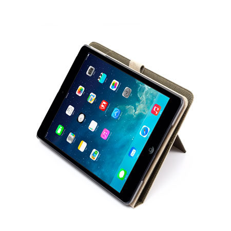 Zenus Masstige Cambridge Diary Case voor de iPad Air - Khaki
