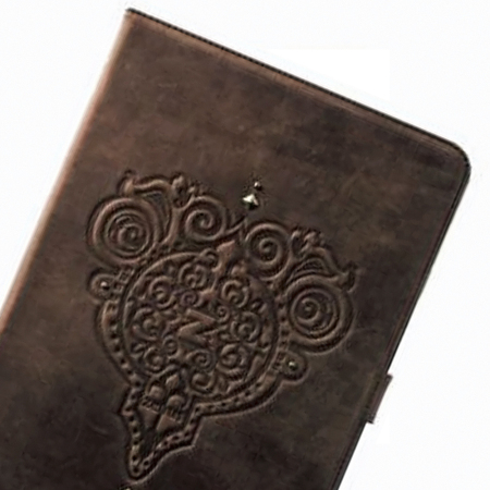 Zenus Retro Vintage Diary for iPad Air - Dark Brown