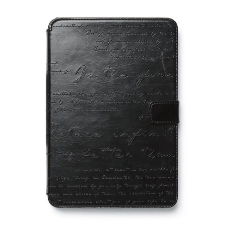 Zenus Lettering Diary iPad Mini 3 / 2 / 1 - Black