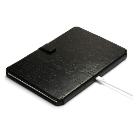 Housse Samsung Galaxy Note 10.1 (2014) Zenus Lettering Diary - Noire