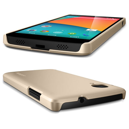 Funda de Spigen Ultra Fit para el Nexus 5 - Oro Champán