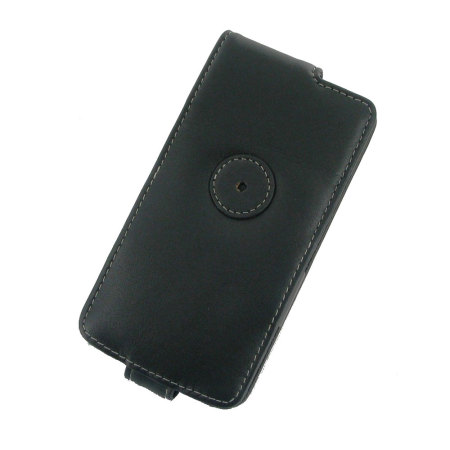 PDair Leather Slaap/Waak stand Flip Case voor Nexus 5 - Zwart