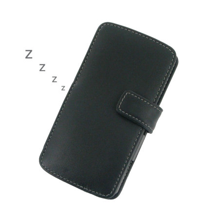 PDair Leather Sleep/Wake Book for Nexus 5 - Black