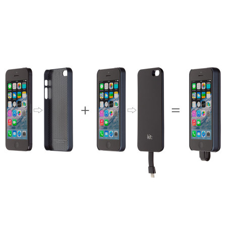 Kit Magnetic Battery Case for iPhone 5S / 5 - Black