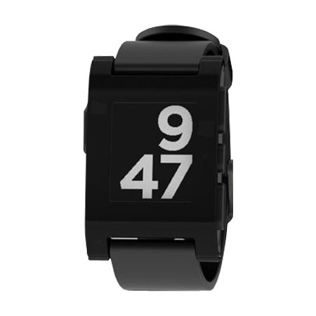 Pebble Smartwatch für iOS und Android in Jet Black