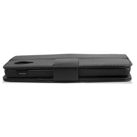 Adarga Leather Style Wallet Stand Case for Google Nexus 5 - Black