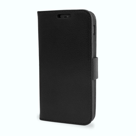 Adarga Leather Style Wallet Stand Case for Google Nexus 5 - Black
