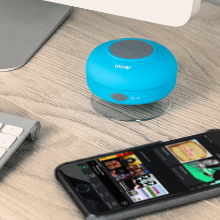 Olixar AquaFonik Bluetooth Dusche Lautsprecher in Blau