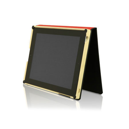 DODOcase Classic HARDcover for iPad Air Case - Red / Black
