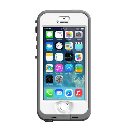 LifeProof Nuud Case for iPhone 5S - White / Grey