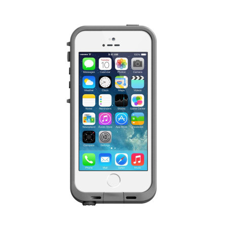 Coque iPhone 5S LifeProof Fre – Blanche / Grise