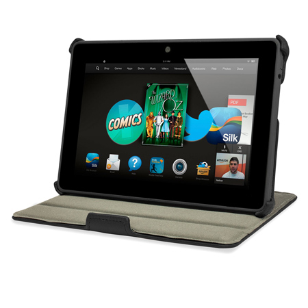 Stand and Type Wallet for Kindle Fire HDX 7 - Black