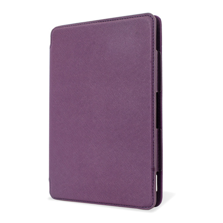Folio Leather-Style Stand Case for Kindle Fire HDX 7 - Purple