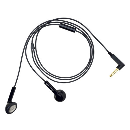 Happy Plugs EarBud Earphones with Hands-Free Microphone - Black