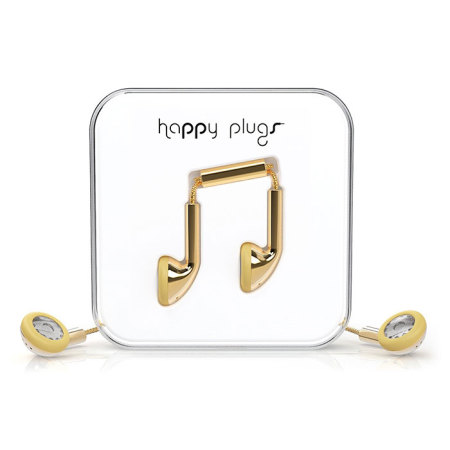 Happy Plugs EarBud Earphones Deluxe Edition - Gold