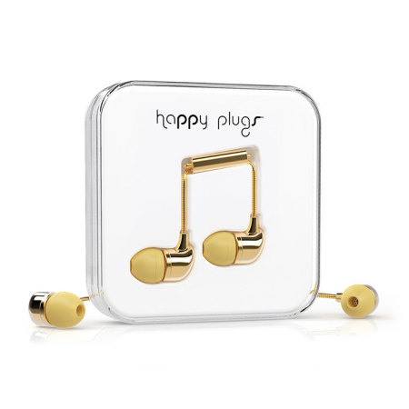 Ecouteurs intra-auriculaires Happy Plugs EarBud Deluxe Edition - Or