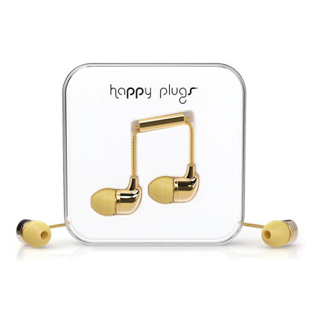 Ecouteurs intra-auriculaires Happy Plugs EarBud Deluxe Edition - Or