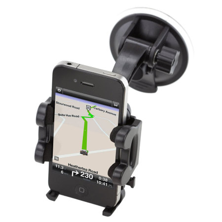 Buddy Handsfree Bluetooth v2.1 Handsfree Visor Car Kit + houder voor je smartphone - Zwart