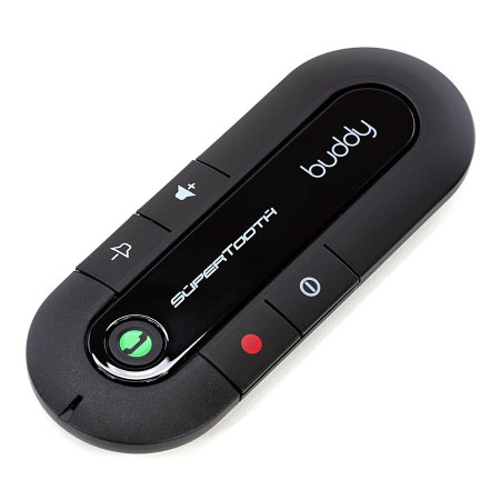 SuperTooth Buddy Hands-free Bluetooth Visor Kit & Car Holder - Black