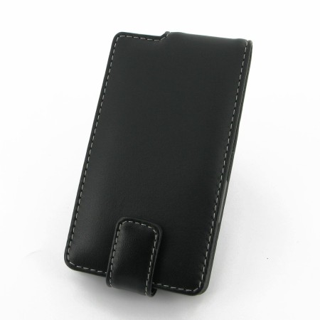 PDair Nokia Lumia 525 / 520 Leather Flip Case - Black