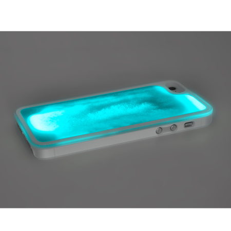 Kuke Glow In The Dark Sand Case for iPhone 5S / 5 - Blue