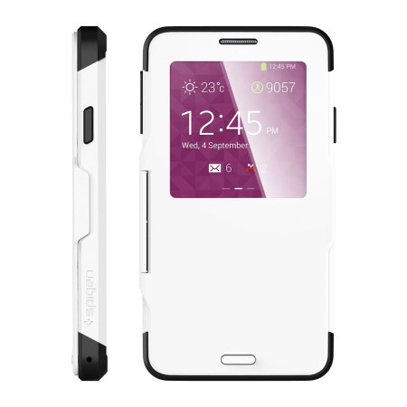 Spigen Slim Armor View Case for Samsung Galaxy Note 3 - Smooth White