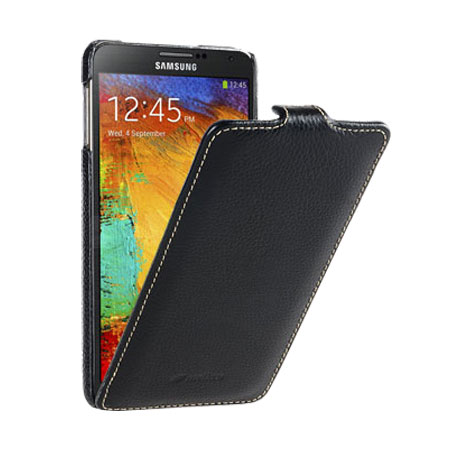 Melkco Premium Leather Flip Case for Note 3 - Black