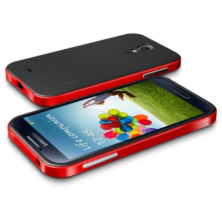Spigen Neo Hybrid Case Galaxy S4 Hülle in Rot