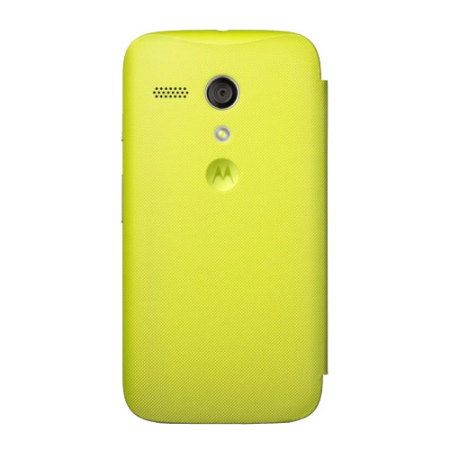 Official Motorola Moto G Flip Cover - Lemon Lime