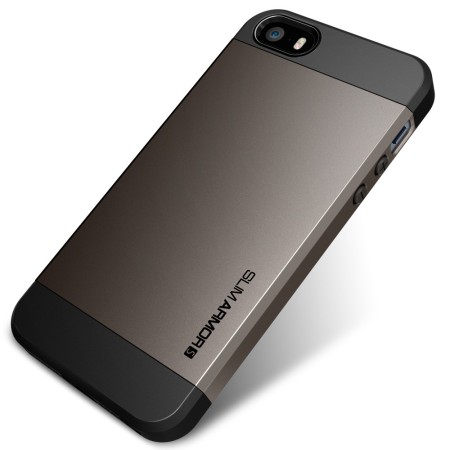 Coque iPhone 5S / 5 Spigen SGP Slim Armor S - Noire