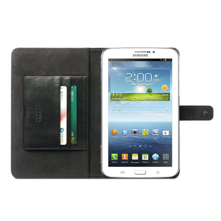 Zenus Modern Classic Diary for Samsung Galaxy Tab 3 7.0 - Dark Grey