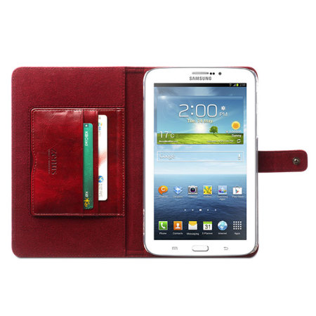 Zenus Modern Classic Diary for Samsung Galaxy Tab 3 7.0 - Wine
