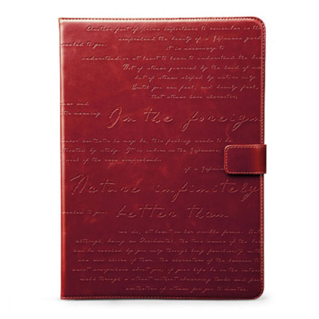 Zenus Lettering Diary for Samsung Galaxy Tab 3 10.1 - Wine