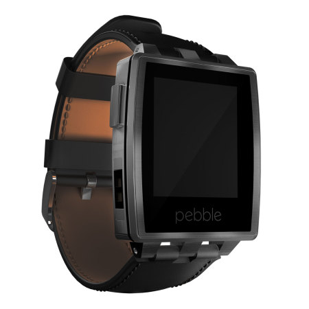 Smartwatch Pebble Steel pour iOS et Android – Acier brossé inoxydable