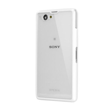 kanaal Verlichten binnen Roxfit Gel Shell Case for Sony Xperia Z1 Compact - White / Clear