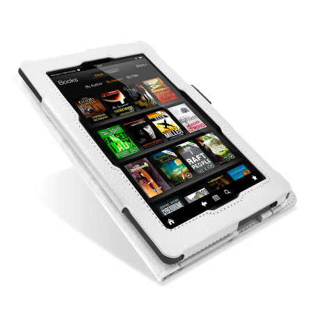 Funda Stand and Type para Kindle Fire HD 2013 - Blanca
