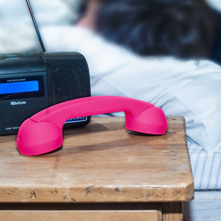 leder Kvittering En nat Native Union Retro Bluetooth POP Phone - Neon Pink