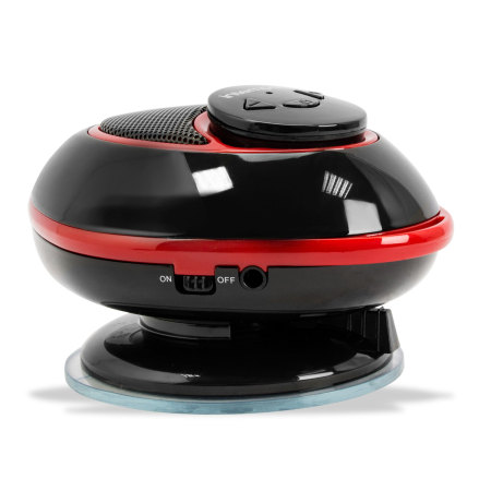 Intempo Bluetooth Speaker with Suction Cup - Black / Red