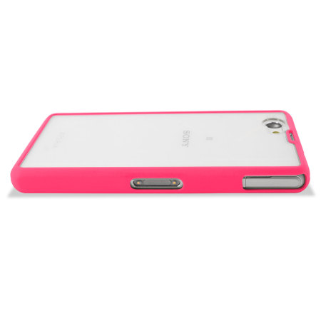 Schiereiland Allergie Pedagogie Muvit Bimat Back Case for Sony Xperia Z1 Compact - Clear / Pink