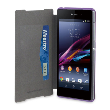 Muvit Ultra Slim Folio Case for Sony Xperia Z2 - Purple