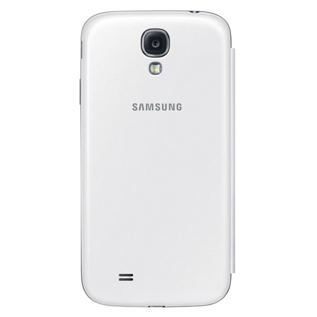 Official Samsung S-View Flip Cover & Qi Charging for Galaxy S4 - White