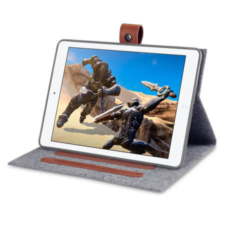 Housse iPad Air Covert Cavalry– Gris / Marron