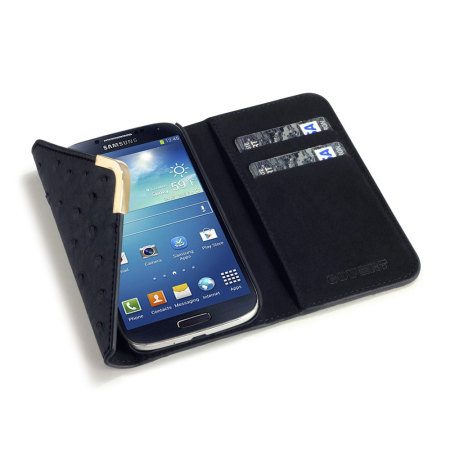 Covert Suki Leather Style Purse Case for Samsung Galaxy S4 - Black