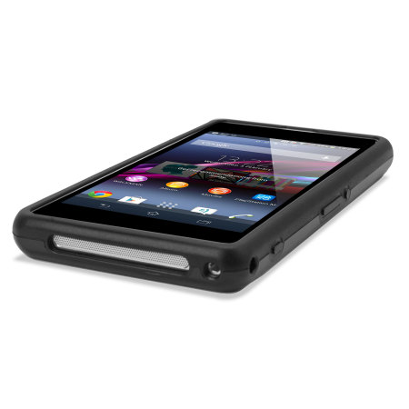 neutrale De Kamer jaloezie Flexiframe Sony Xperia Z1 Compact Bumper Case - Black