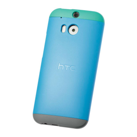 Funda Oficial Double Dip Hard Shell para el HTC One 2014 - Azul/Verde