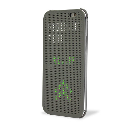 Official HTC One M8 / M8s Dot View Case - Grey