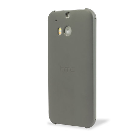 Original HTC One M8 / M8s Dot Flip Hülle in Grau