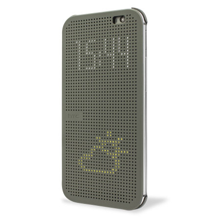 Originele HTC One M8 Dot Flip Case - Grijs