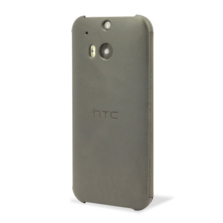 Official HTC One M8 Flip Case - Grey